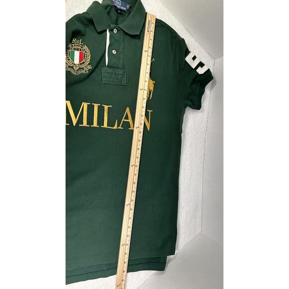 VINTAGE Y2K POLO RALPH LAUREN MILAN HEAVY EMBRIODERY DESIGNER SHIRT SIZE M - Picture 15 of 16